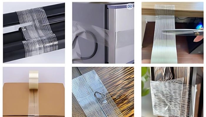เทปใยสับปะรด (Filament Tape) พื้นผิวของวัสดุที่ติดตั้ง