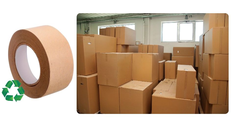 Kraft Paper Tape (เทปกาวรักษ์โลก)สำหรับงานบรรจุภัณฑ์และขนส่ง